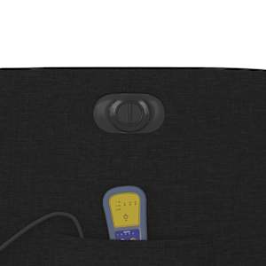 Elektrické zvedací masážní polohovací křeslo černé textil - obrázek 13