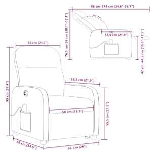 Elektrické zvedací masážní polohovací křeslo zelené textil - obrázek 17