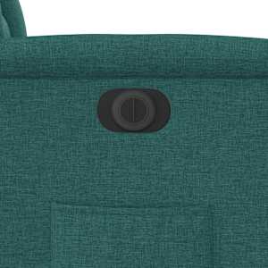 Elektrické zvedací polohovací křeslo tmavě zelené textil - obrázek 13
