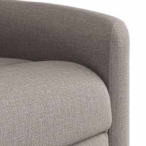 Elektrické zvedací masážní polohovací křeslo taupe textil - obrázek 11