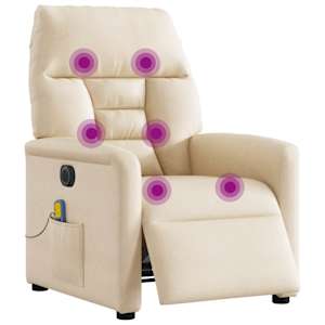 vidaXL elektriline massaažitool, beež, mikrofiiber kangas