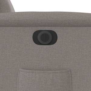 Elektrické polohovací křeslo taupe textil - obrázek 11