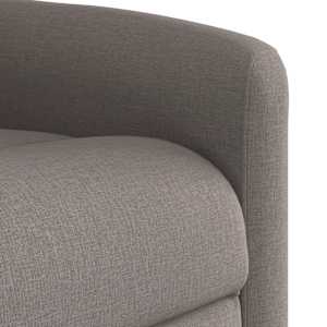 Elektrické polohovací křeslo taupe textil - obrázek 10