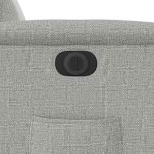 Elektrické polohovací křeslo obláčkově šedé textil - obrázek 12
