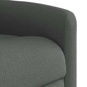 Elektrické masážní polohovací křeslo tmavě šedé textil - obrázek 11