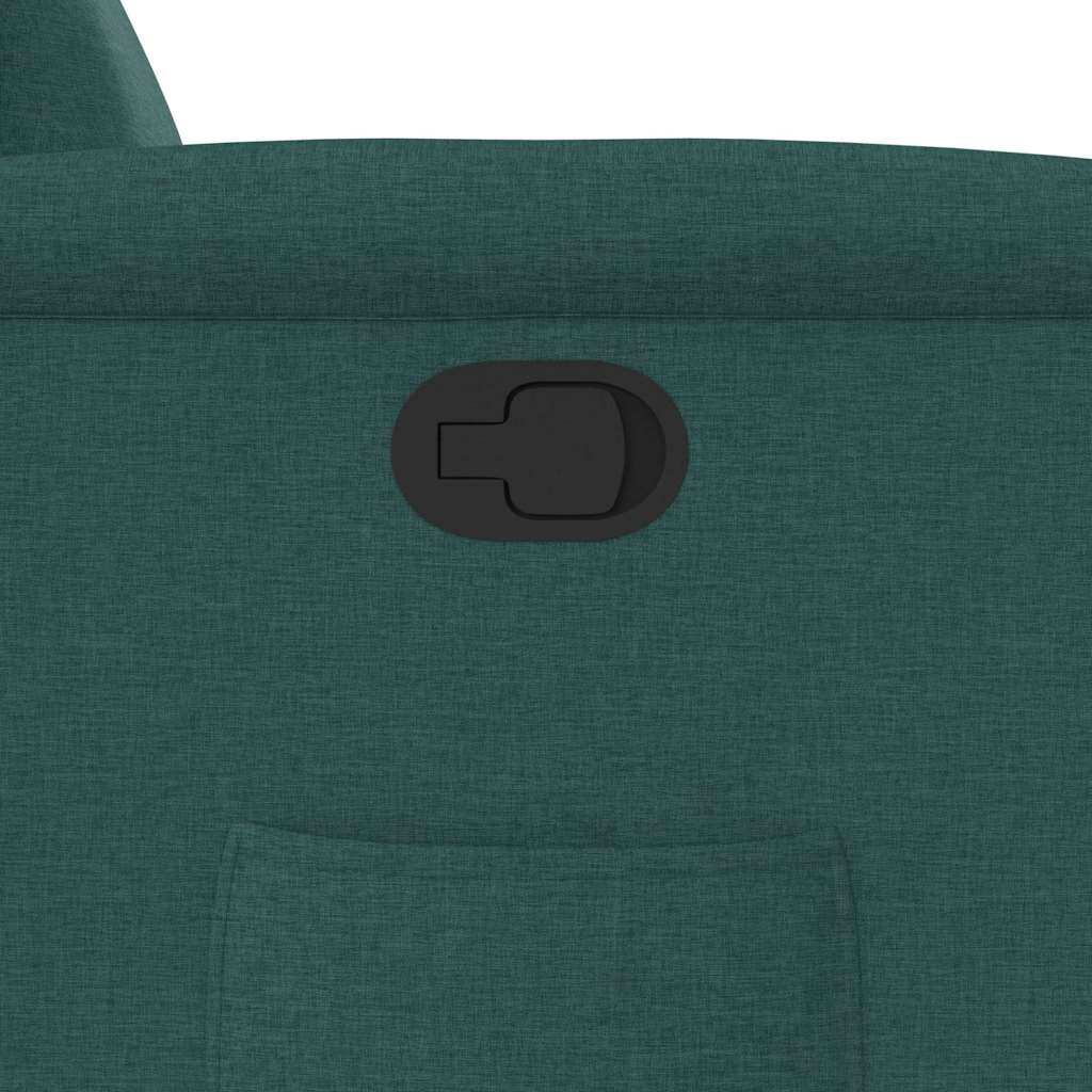 Naslanjač s funkcijo vstajanja temno zeleno blago - slika 12