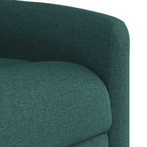 Zvedací polohovací křeslo tmavě zelené textil - obrázek 11
