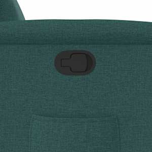 Zvedací polohovací křeslo tmavě zelené textil - obrázek 12