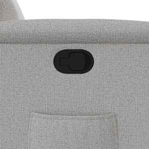 Zvedací polohovací křeslo obláčkově šedé textil - obrázek 12