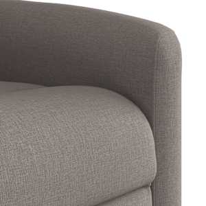 Zvedací masážní polohovací křeslo taupe textil - obrázek 11