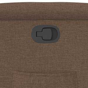 Zvedací polohovací křeslo hnědé textil - obrázek 12