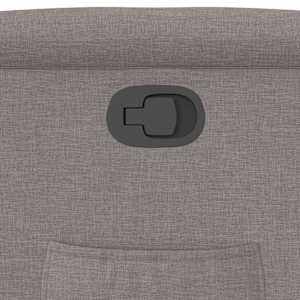 Zvedací polohovací křeslo taupe textil - obrázek 12