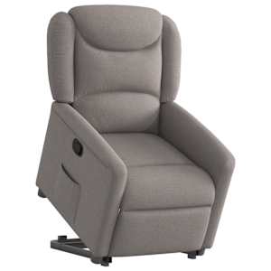 Zvedací polohovací křeslo taupe textil - obrázek 3