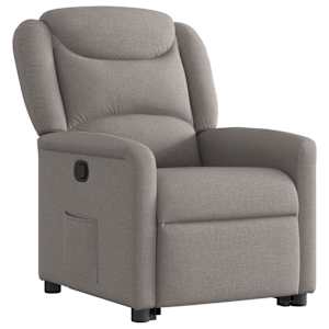 Zvedací polohovací křeslo taupe textil - obrázek 4