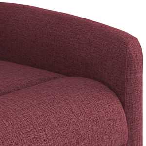 Zvedací masážní polohovací křeslo vínové textil - obrázek 11