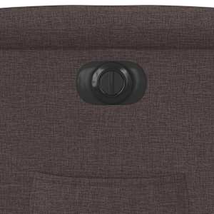 Elektrické zvedací polohovací křeslo tmavě hnědé textil - obrázek 13