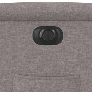 Elektrické zvedací polohovací křeslo taupe textil - obrázek 13