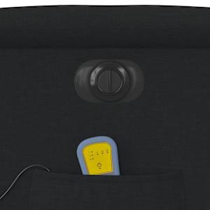 Elektrické zvedací masážní polohovací křeslo černé textil - obrázek 13