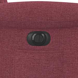Elektrické polohovací křeslo vínové textil - obrázek 12
