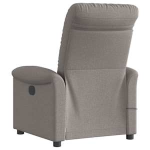 Elektrické masážní polohovací křeslo taupe textil - obrázek 7