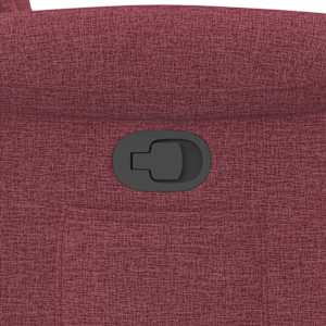 Zvedací polohovací křeslo vínové textil - obrázek 12