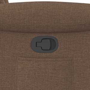 Zvedací polohovací křeslo hnědé textil - obrázek 12