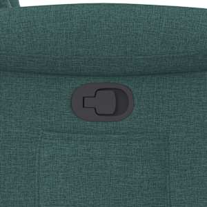 Zvedací polohovací křeslo tmavě zelené textil - obrázek 12