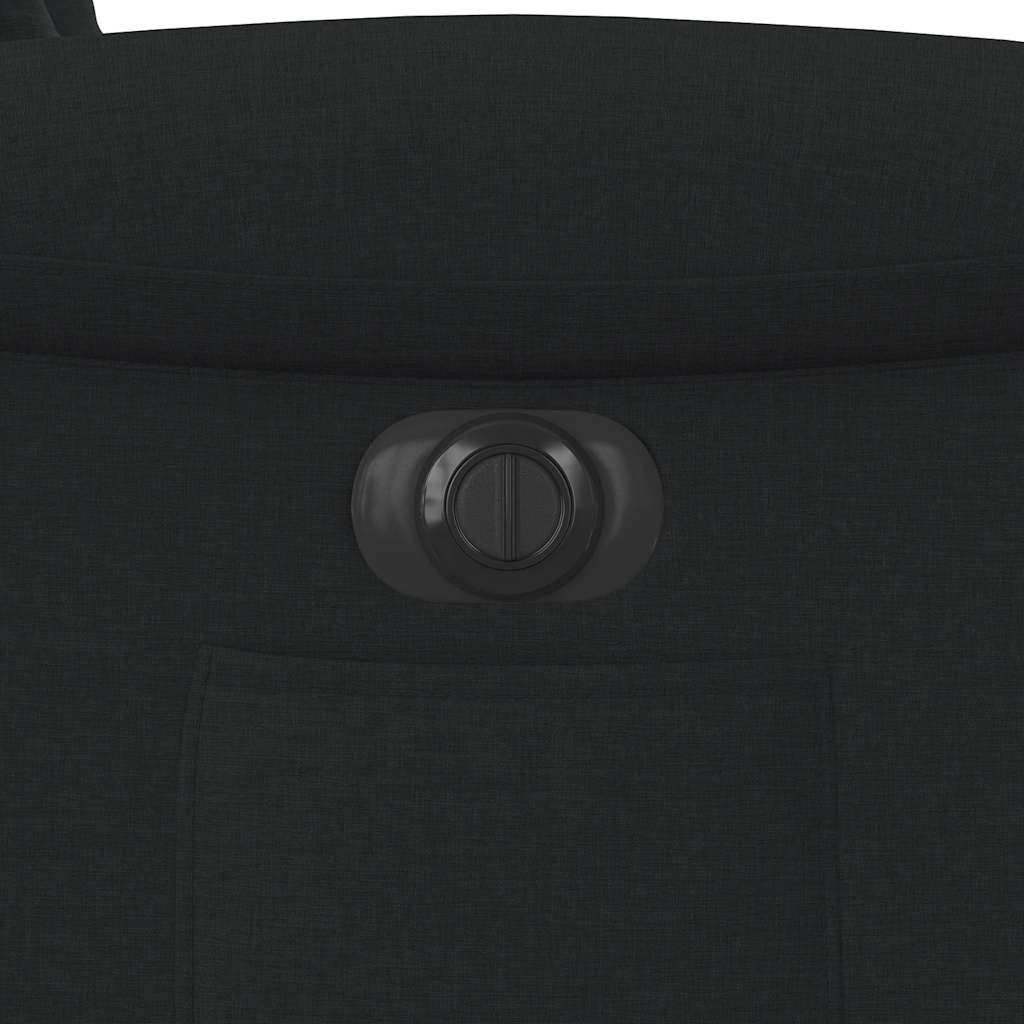 Elektrické zvedací polohovací křeslo černé textil - obrázek 14