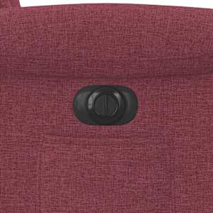 Elektrické zvedací polohovací křeslo vínové textil - obrázek 14