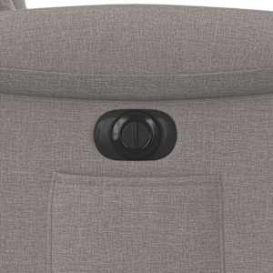 Elektrické zvedací polohovací křeslo taupe textil - obrázek 14