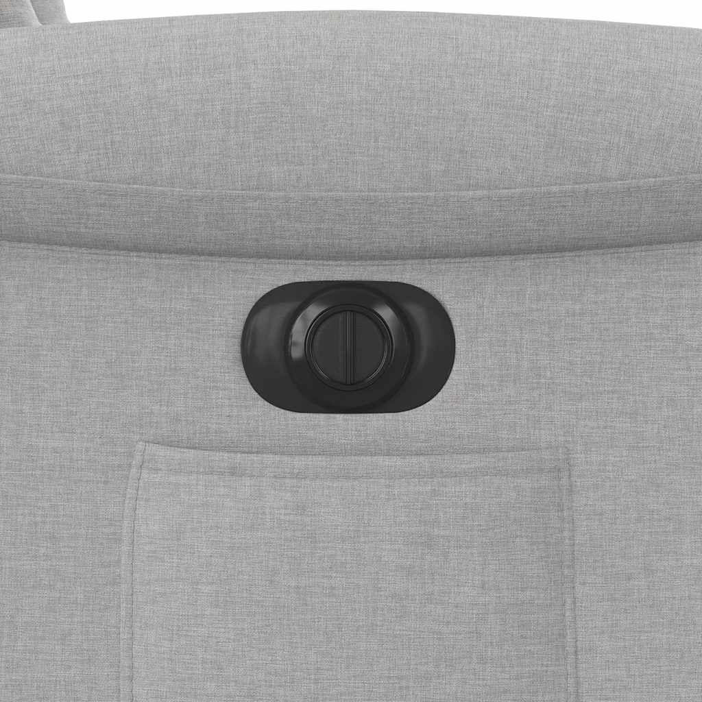 Elektrické zvedací polohovací křeslo obláčkově šedé textil - obrázek 14