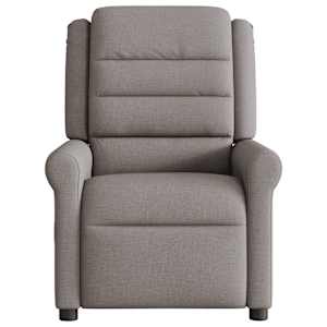 Elektrické masážní polohovací křeslo taupe textil - obrázek 5