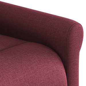 Zvedací polohovací křeslo vínové textil - obrázek 12
