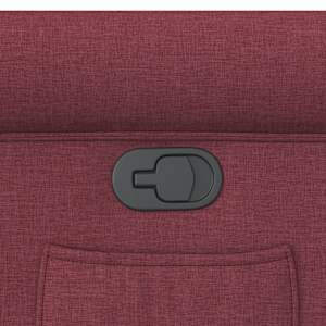 Zvedací polohovací křeslo vínové textil - obrázek 13