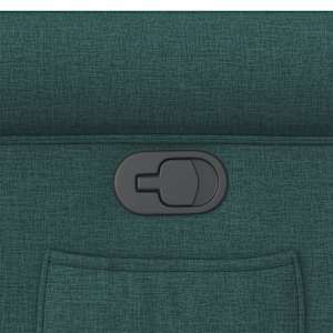 Zvedací polohovací křeslo tmavě zelené textil - obrázek 13