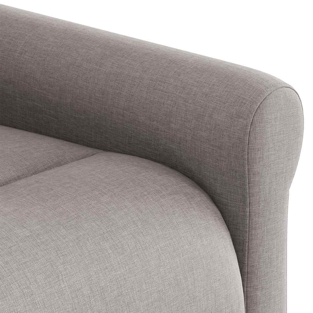 Zvedací masážní polohovací křeslo taupe textil - obrázek 14