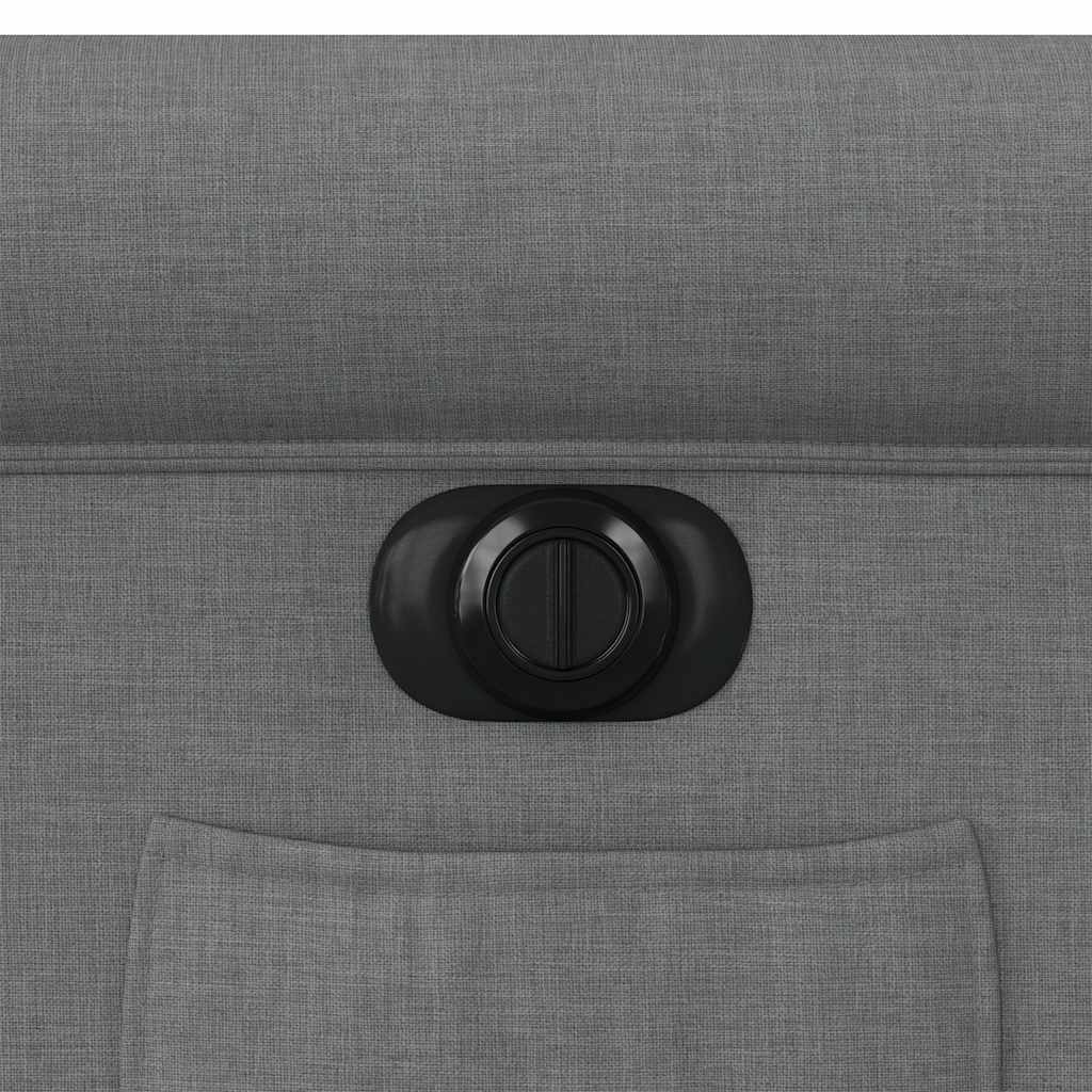 Elektrické zvedací polohovací křeslo tmavě šedé textil - obrázek 14