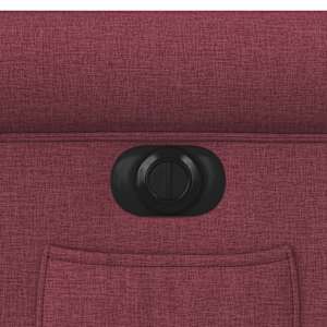 Elektrické zvedací polohovací křeslo vínové textil - obrázek 14
