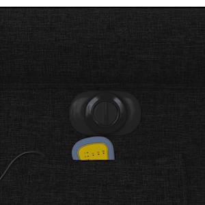 Elektrické zvedací masážní polohovací křeslo černé textil - obrázek 15