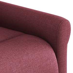Elektrické polohovací křeslo vínové textil - obrázek 11