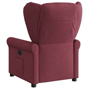 Elektrické polohovací křeslo vínové textil - obrázek 6