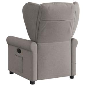 Elektrické masážní polohovací křeslo taupe textil - obrázek 6
