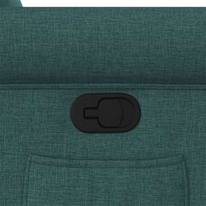 Zvedací polohovací křeslo tmavě zelené textil - obrázek 12