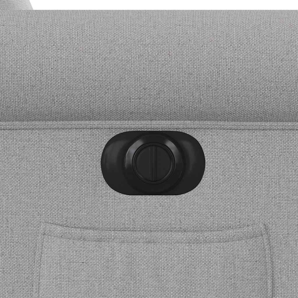 Električni naslanjač s funkcijo vstajanja svetlo siv blago - slika 13