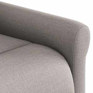 Elektrické zvedací masážní polohovací křeslo taupe textil - obrázek 12