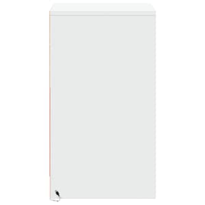 Noční stolky s LED osvětlením 2 ks bílé kompozitní dřevo - obrázek 7