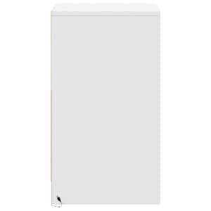 Noční stolek s LED osvětlením bílý kompozitní dřevo - obrázek 7