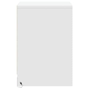 Noční stolky s LED osvětlením 2 ks bílé kompozitní dřevo - obrázek 7