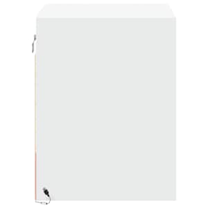 Nástěnný noční stolek s LED osvětlením bílý - obrázek 8