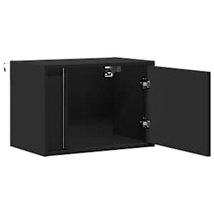 Nástěnné noční stolky s LED osvětlením 2 ks černé - obrázek 7